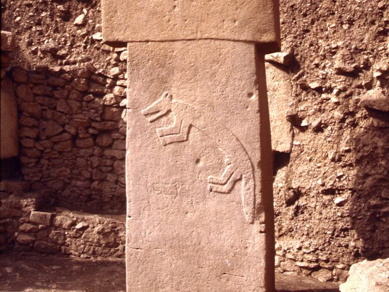 Pillar 10 in Enclosure B at Göbekli Tepe.