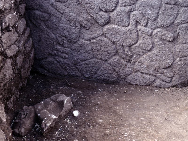 Boar sculpture beside Pillar 12 in Building C