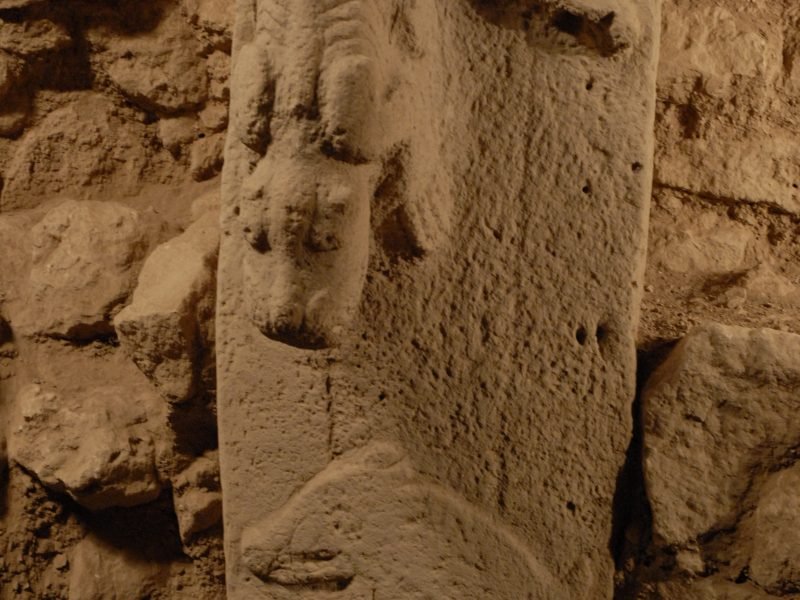 Pillar 27 predator and boar detail