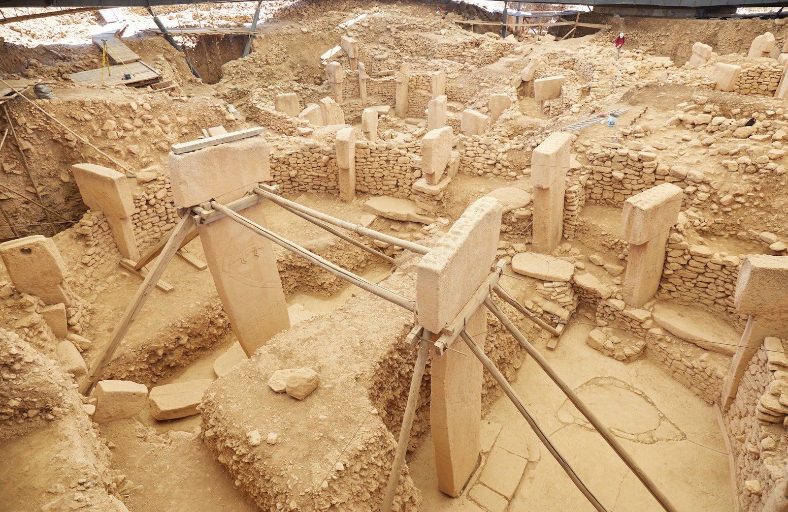 The twin central T-pillars of Enclosure D, Göbekli Tepe