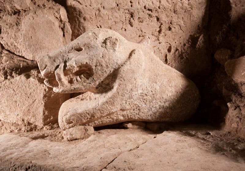 The Göbekli Tepe limestone boar statue
