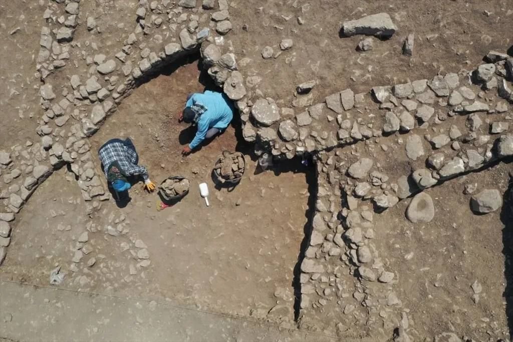 Excavation across the new zone, opened over roughly 1,500 square metres after olive trees growing on the plot were relocated.