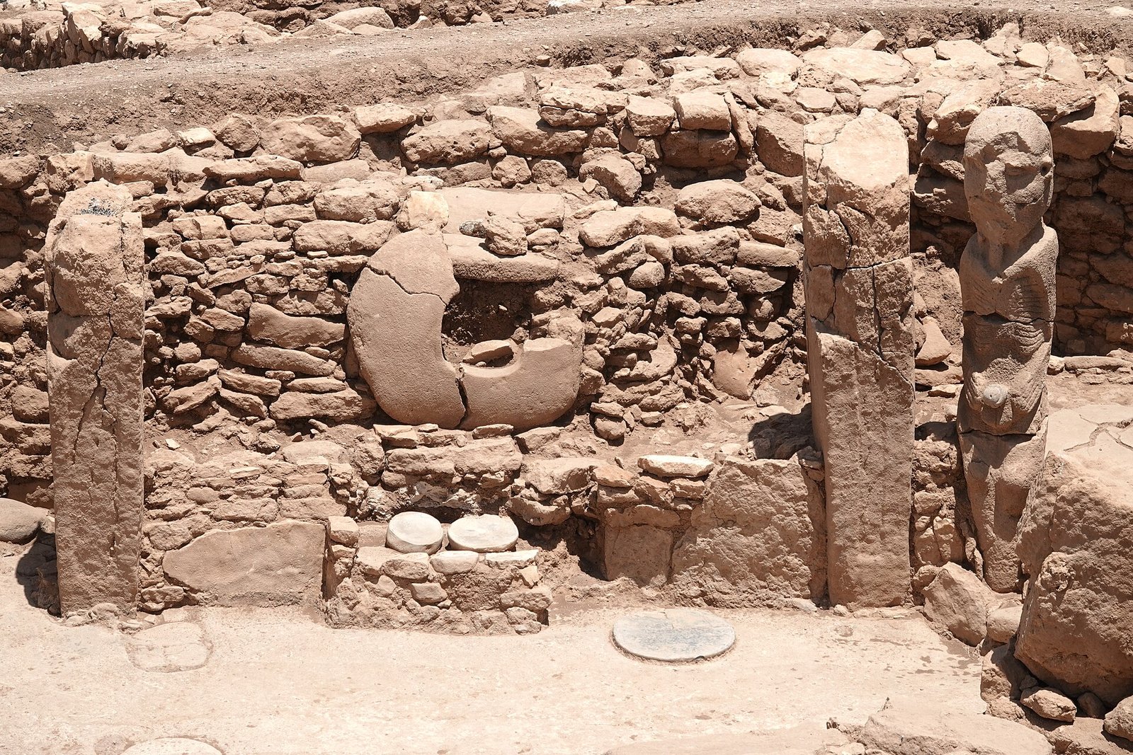 A newly exposed enclosure at Karahan Tepe