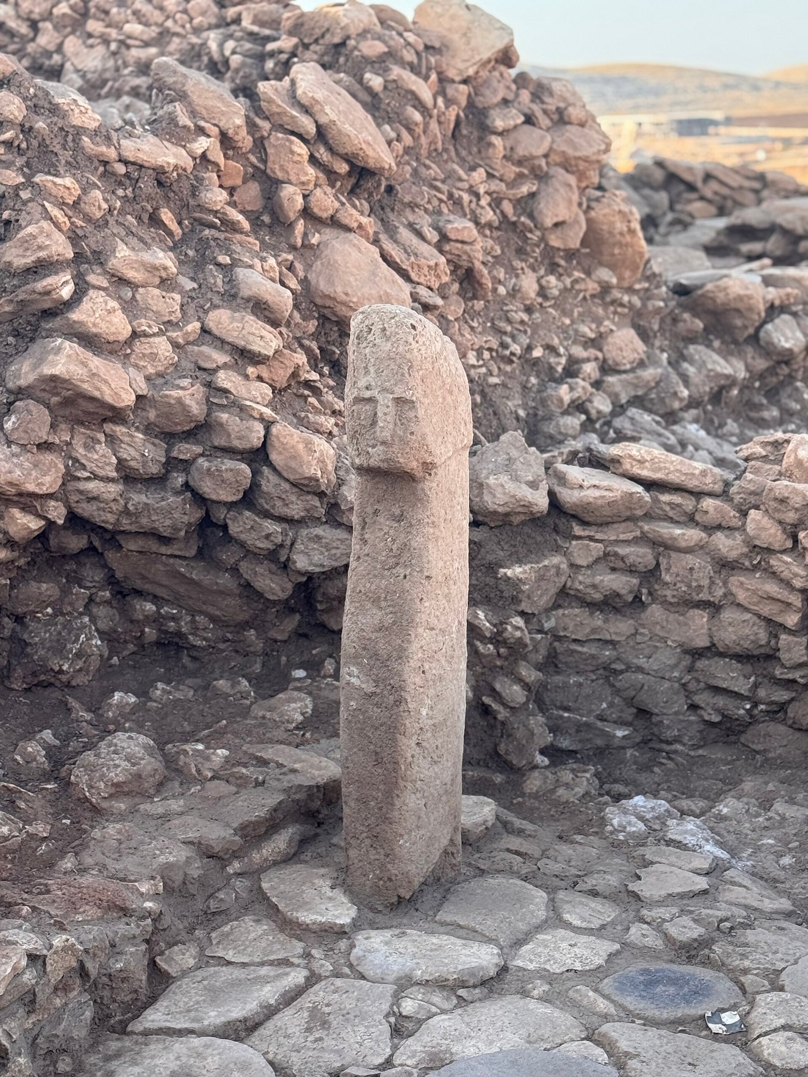 A human face on a T-pillar, for the first time