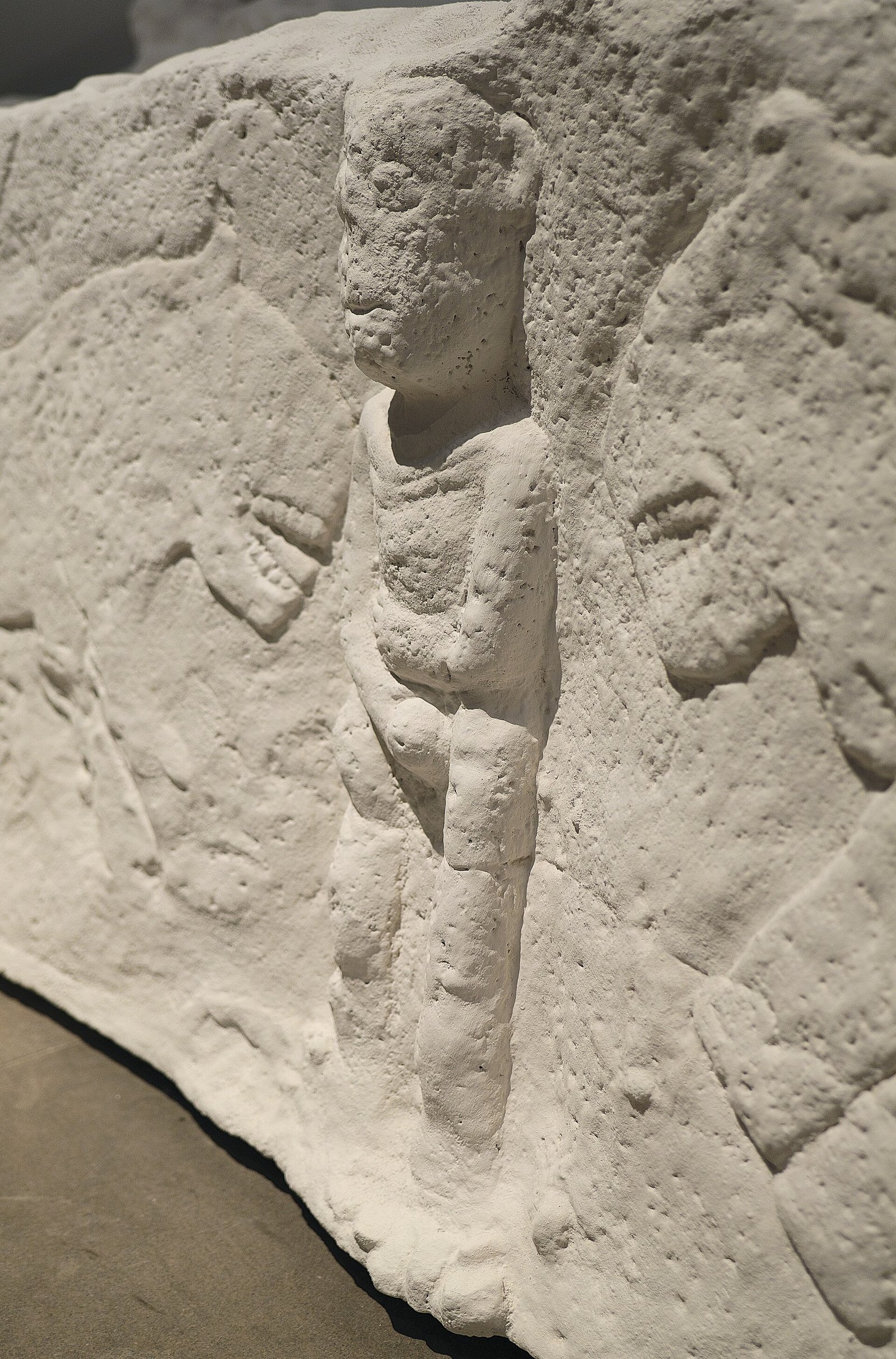 The Sayburç narrative relief — a man flanked by leopards