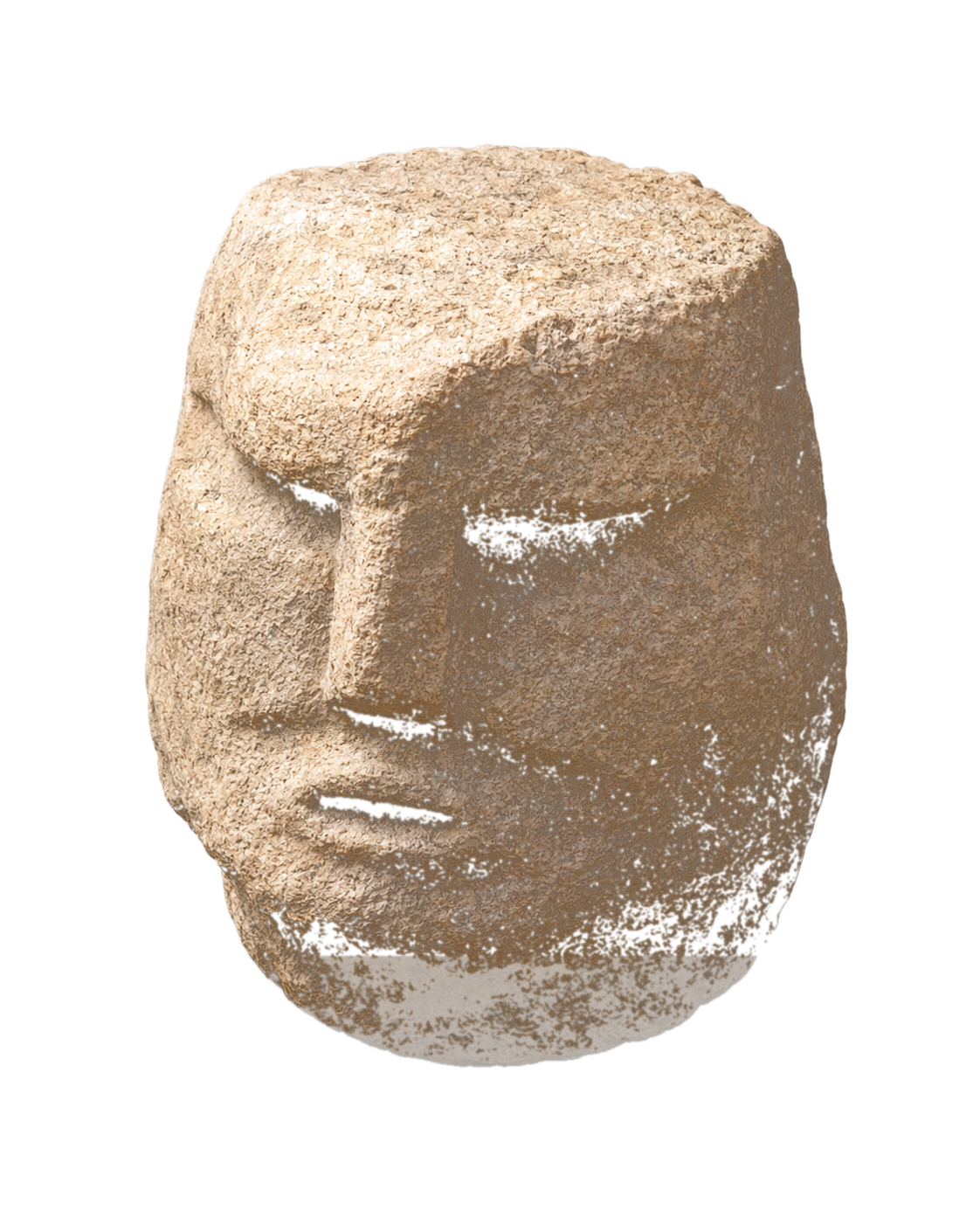 Karahan Tepe carved head cutout